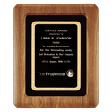 Walnut Airflyte Frame w/Black Velour & Black 12" x 15" American Florentine LaserFX Plate