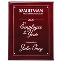 Rosewood 7x9 High Gloss Plaque with Acrylic Engraving Plate