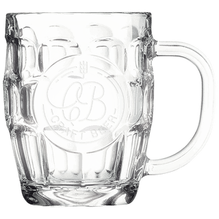 Polar Camel 20 oz. Beer Mug with Handle & Round Engraving Area