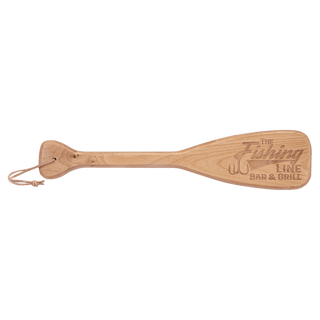 18" x 4" Boat Paddle with Leather String