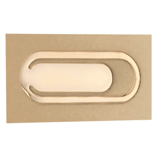 1" x 2 1/2" Gold Plated Bookmark