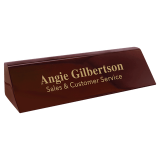 Rosewood 8 1/2" Piano Finish Desk Wedge