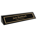 Black 10 1/2" Piano Finish Desk Wedge