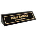 Black 8 1/2" Piano Finish Desk Wedge
