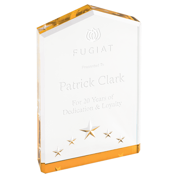 Gold 6" Star Point Acrylic