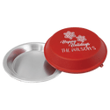 Red 9" Aluminum Pie Pan with Lid