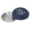 Navy Blue 9" Aluminum Pie Pan with Lid