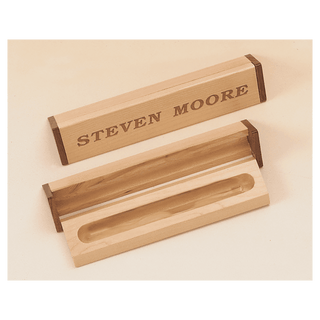 1 1/2" x 7" Maple and Walnut Pen Case