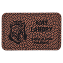 Football 3" x 2" Laserable Leatherette Rectangle Patch with Kota Pro Adhesive