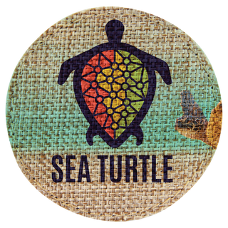 3" Round Burlap Sublimatable Patch with Adhesive