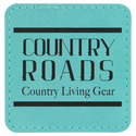 Teal 2 1/2" x 2 1/2" Laserable Leatherette Patch with Adhesive