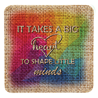 3" x 3" Square Burlap Sublimatable Patch with Adhesive