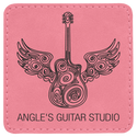 Pink 3" x 3" Laserable Leatherette Square Patch with Kota Pro Adhesive