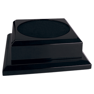 7" x 7" Black Royal Piano Finish Pedestal Base