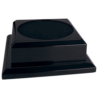 8" x 8" Black Royal Piano Finish Pedestal Base