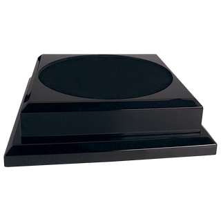 11" x 11" Black Royal Piano Finish Pedestal Base