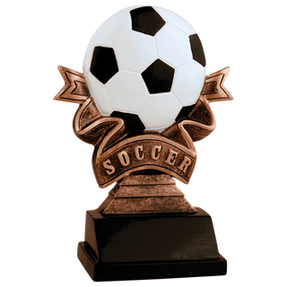 5 1/2" Soccer Ribbon Resin