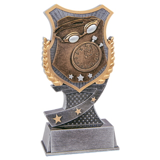 6" Swimming Shield Award
