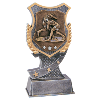 6" Wrestling Shield Award