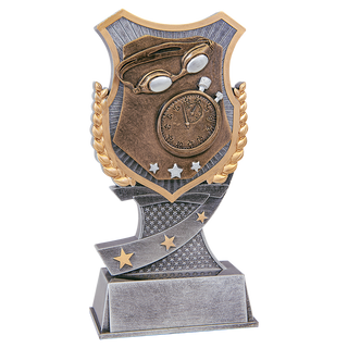 7" Swimming Shield Award