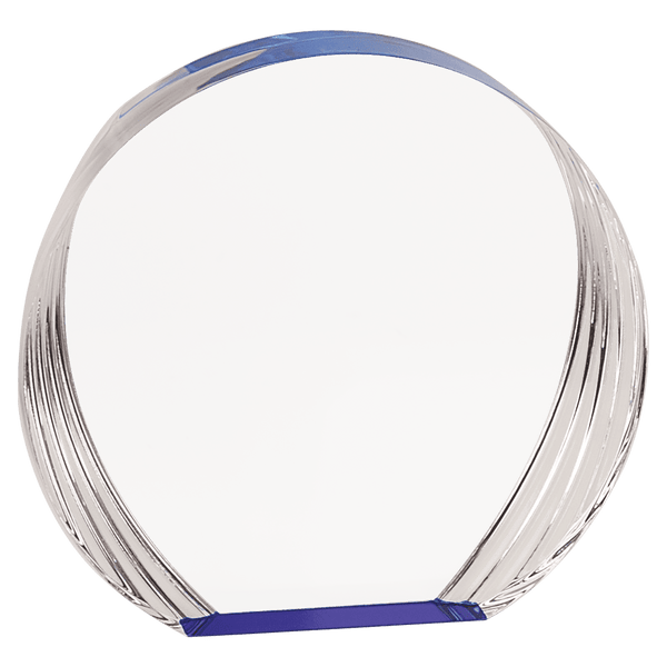 Blue 5 3/8" x 5" Round Acrylic