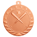 Bright Bronze 2" Baseball/Softball Starbrite Medal