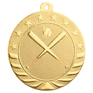 Bright Gold 2" Baseball/Softball Starbrite Medal