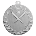 Bright Silver 2" Baseball/Softball Starbrite Medal