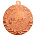 Bright Bronze 2" Basketball Starbrite Medal