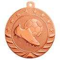 Bright Bronze 2" Soccer Starbrite Medal