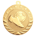 Bright Gold 2" Soccer Starbrite Medal