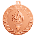 Bright Bronze 2" Torch Starbrite Medal