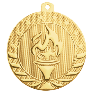 Bright Gold 2" Torch Starbrite Medal