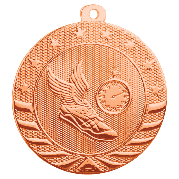 Bright Bronze 2" Track Starbrite Medal