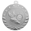 Bright Silver 2" Track Starbrite Medal