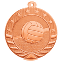 Bright Bronze 2" Volleyball Starbrite Medal