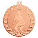 Bright Bronze 2" Wrestling Starbrite Medal