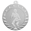 Bright Silver 2" Wrestling Starbrite Medal