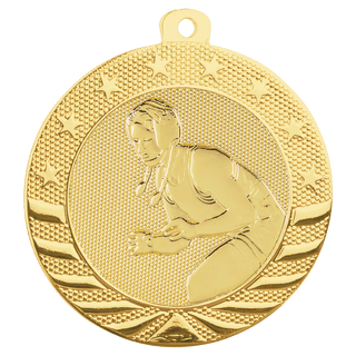 Bright Gold 2" Female Wrestling Starbrite Medal