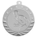 Bright Silver 2" Female Wrestling Starbrite Medal