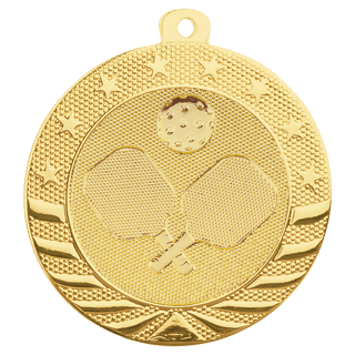 Bright Gold 2" Pickleball Starbrite Medal