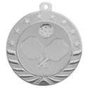 Bright Silver 2" Pickleball Starbrite Medal