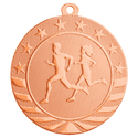 Bright Bronze 2 3/4" Cross Country Starbrite Medal