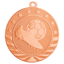 Bright Bronze 2 3/4" Soccer Starbrite Medal