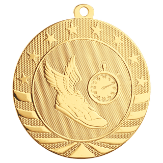 Bright Gold 2 3/4" Track Starbrite Medal