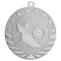 Bright Silver 2 3/4" Track Starbrite Medal