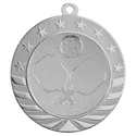 Bright Silver 2 3/4" Pickleball Starbrite Medal
