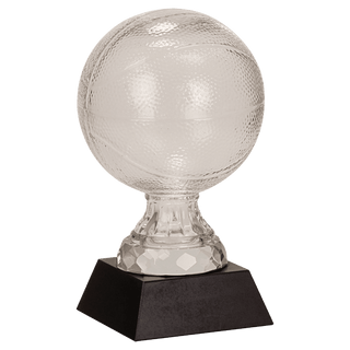 7" Glass Basketball with Marble Base
