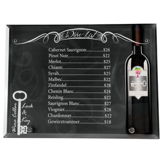 10" x 7" Sublimatable Horizontal Glass with 2 Silver Pins