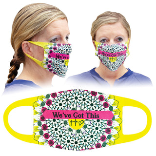 White 7 1/4" x 4 3/4" Large Sublimatable Face Mask